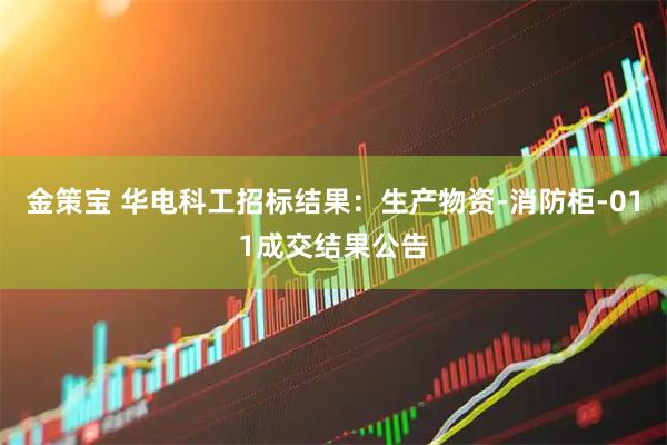 金策宝 华电科工招标结果：生产物资-消防柜-011成交结果公告